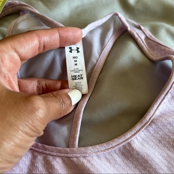 Lot of 3 tops - 2 XS Old Navy (purple/blk) and 1 M Under Armor (lt purple)🏃♀️ - Picture 13 of 15